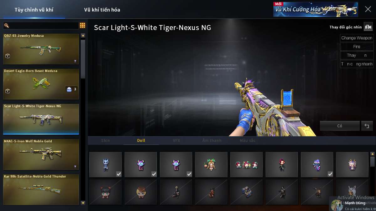 shop acc cf uy tin gia re